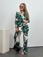 Spider Fabric Kimono Suit 3-Piece