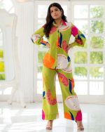 π Chic Harper Print Lawn Cotton Set π Stylish Full-Sleeve Top & Trousers