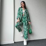 ๐พ STYLISH ZEBRA PRINT 3PCS CO-ORD SET ๐พ TRENDY GOWN & TROUSERS