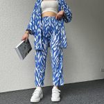 ๐พ STYLISH ZEBRA PRINT 3PCS CO-ORD SET ๐พ TRENDY GOWN & TROUSERS