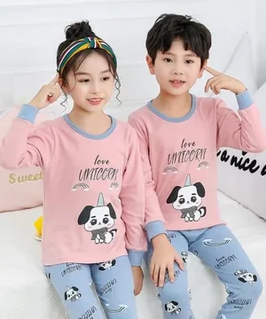 Pink Love Unicorn Printed Kids Wear