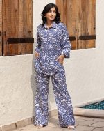 ๐ฟ Elegant Zebra Print Lawn Cotton Set ๐ฟ Full-Sleeve Top & Trousers