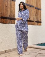 ๐ฟ Elegant Zebra Print Lawn Cotton Set ๐ฟ Full-Sleeve Top & Trousers