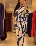 π Elegant Zebra Print Silk Set π Full-Sleeve Top & Trousers