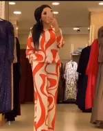 π Elegant Zebra Print Silk Set π Full-Sleeve Top & Trousers