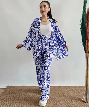 Women's Multi-Color Geometric Print 3-Piece Set