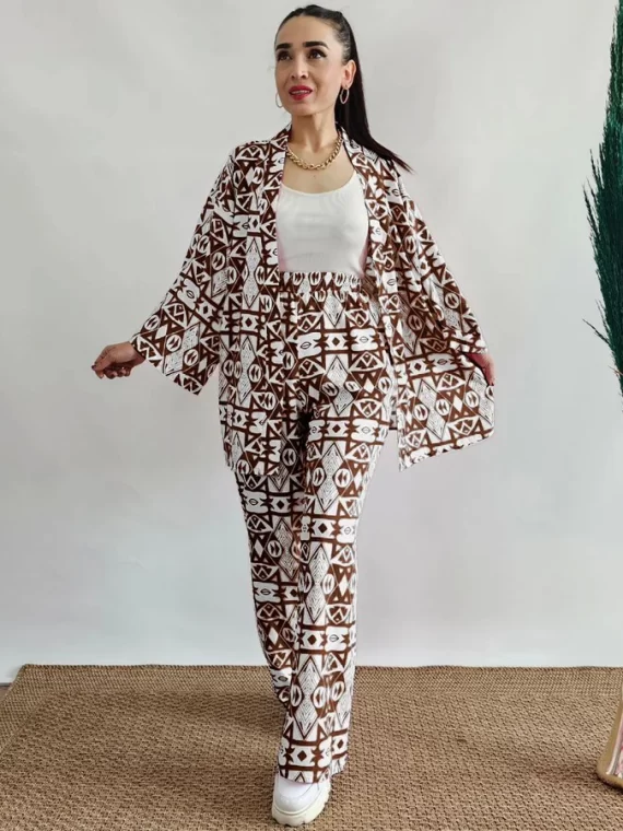 Women's Multi-Color Geometric Print 3-Piece Set