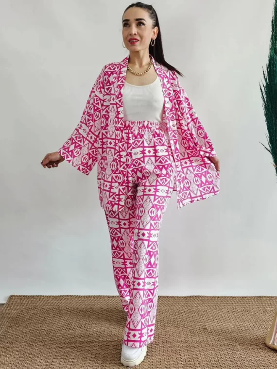 Women's Multi-Color Geometric Print 3-Piece Set