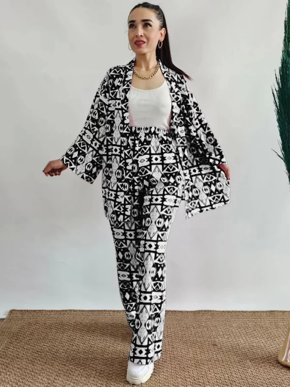 Women's Multi-Color Geometric Print 3-Piece Set