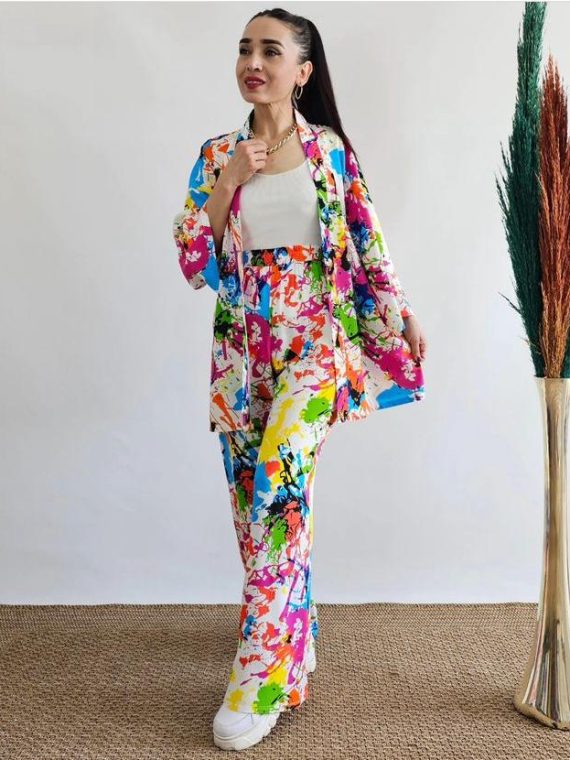 Spectrum Chic: Colorful Co-ord Set 🌈✨