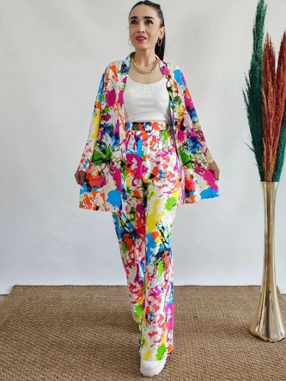 Spectrum Chic: Colorful Co-ord Set 🌈✨