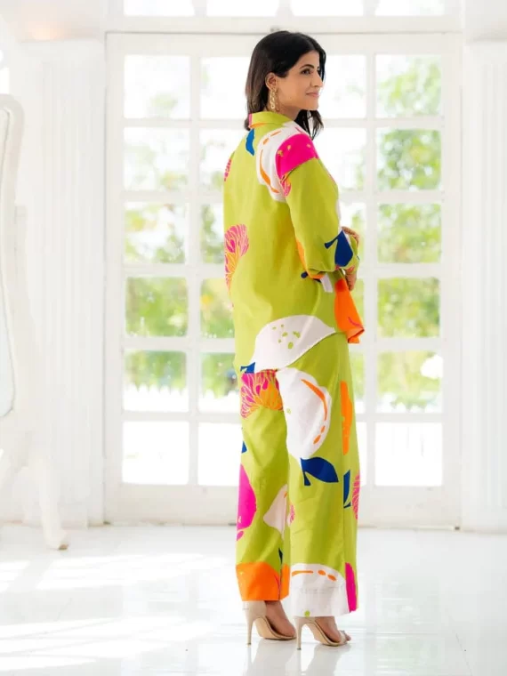 π Chic Harper Print Lawn Cotton Set π Stylish Full-Sleeve Top & Trousers